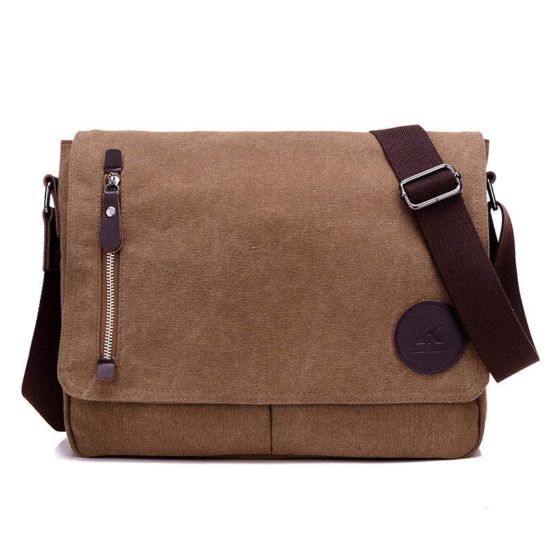 Toledo Canvas Messenger Bag | Satchel Bag 13&quot; - trendyful