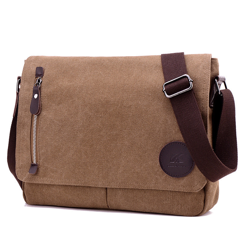 Toledo Canvas Messenger Bag | Satchel Bag 13&quot; - trendyful