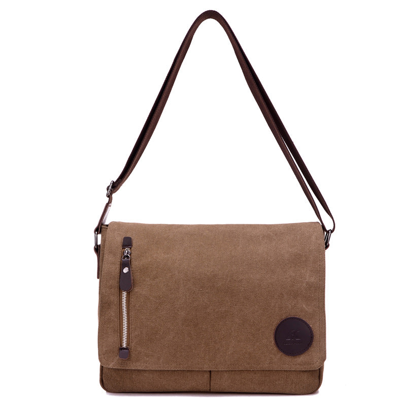 Toledo Canvas Messenger Bag | Satchel Bag 13&quot; - trendyful