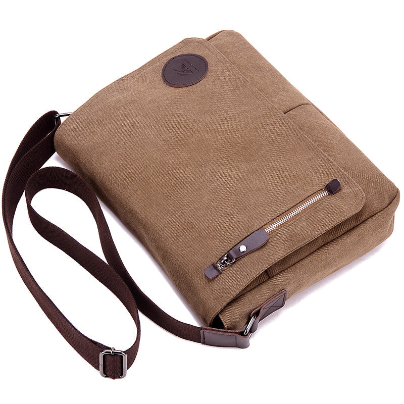 Toledo Canvas Messenger Bag | Satchel Bag 13&quot; - trendyful