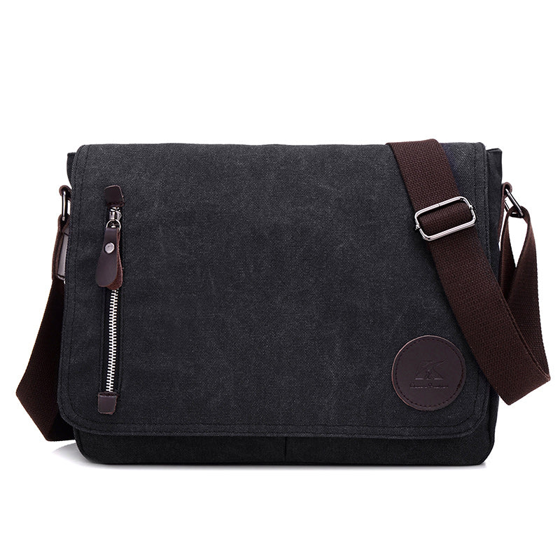 Toledo Canvas Messenger Bag | Satchel Bag 13&quot; - trendyful