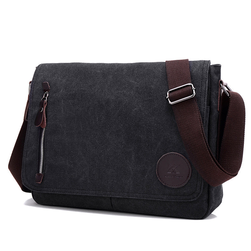 Toledo Canvas Messenger Bag | Satchel Bag 13&quot; - trendyful