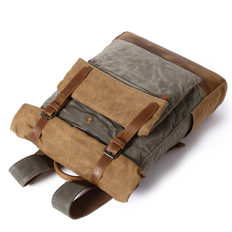 Sheldon-Waxed-Canvas-Backpack-trendyful