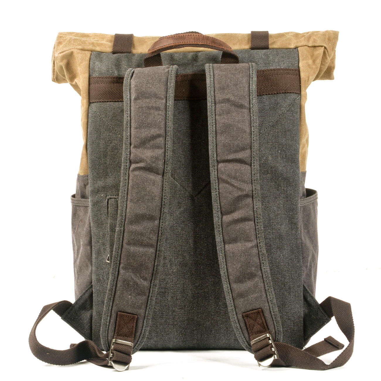 Voyager-waxed-canvas-backpack-trendyful