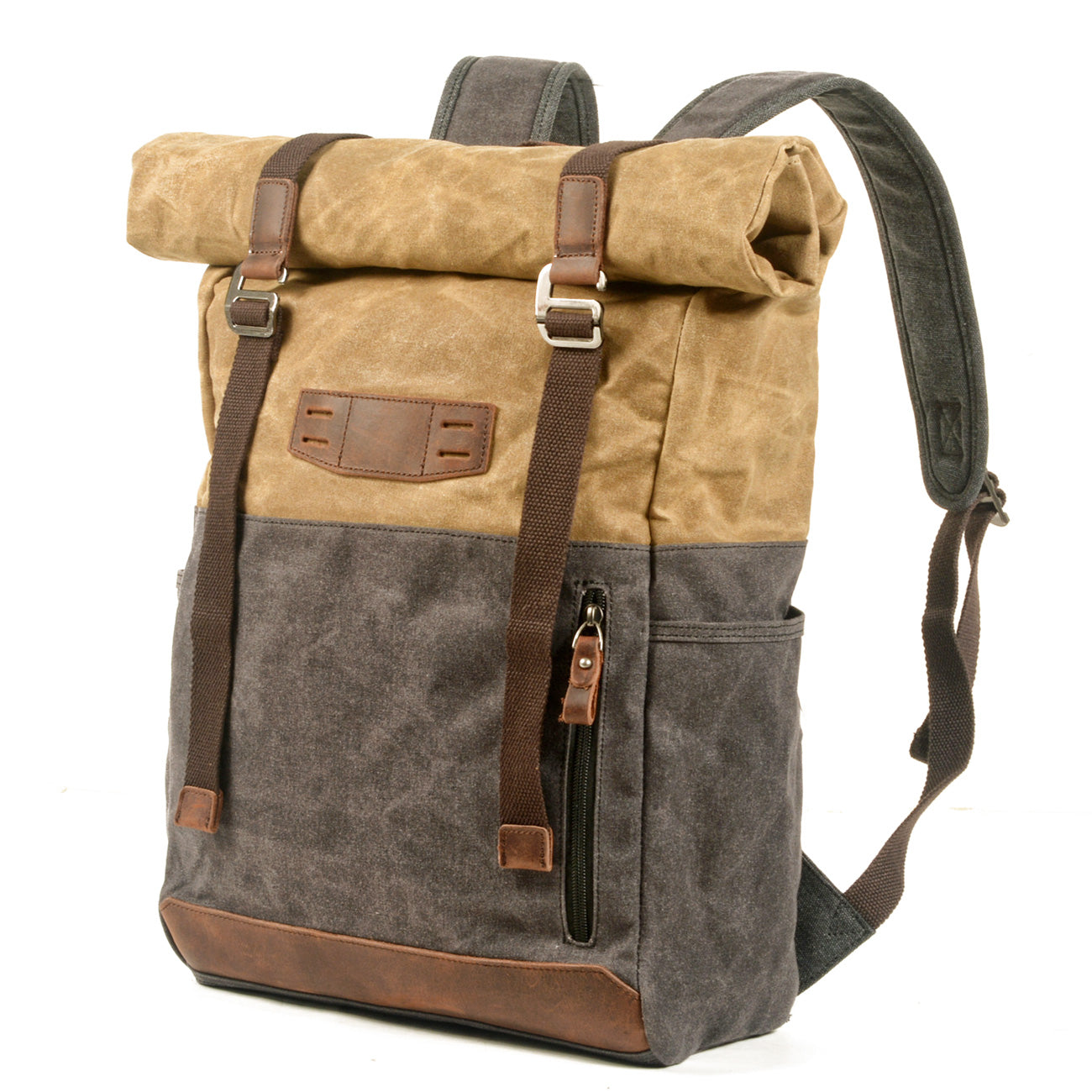 Voyager-waxed-canvas-backpack-trendyful