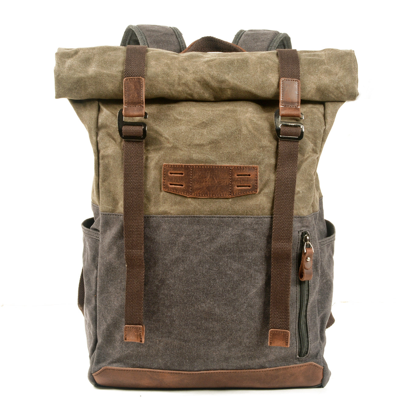 Voyager-waxed-canvas-backpack-trendyful