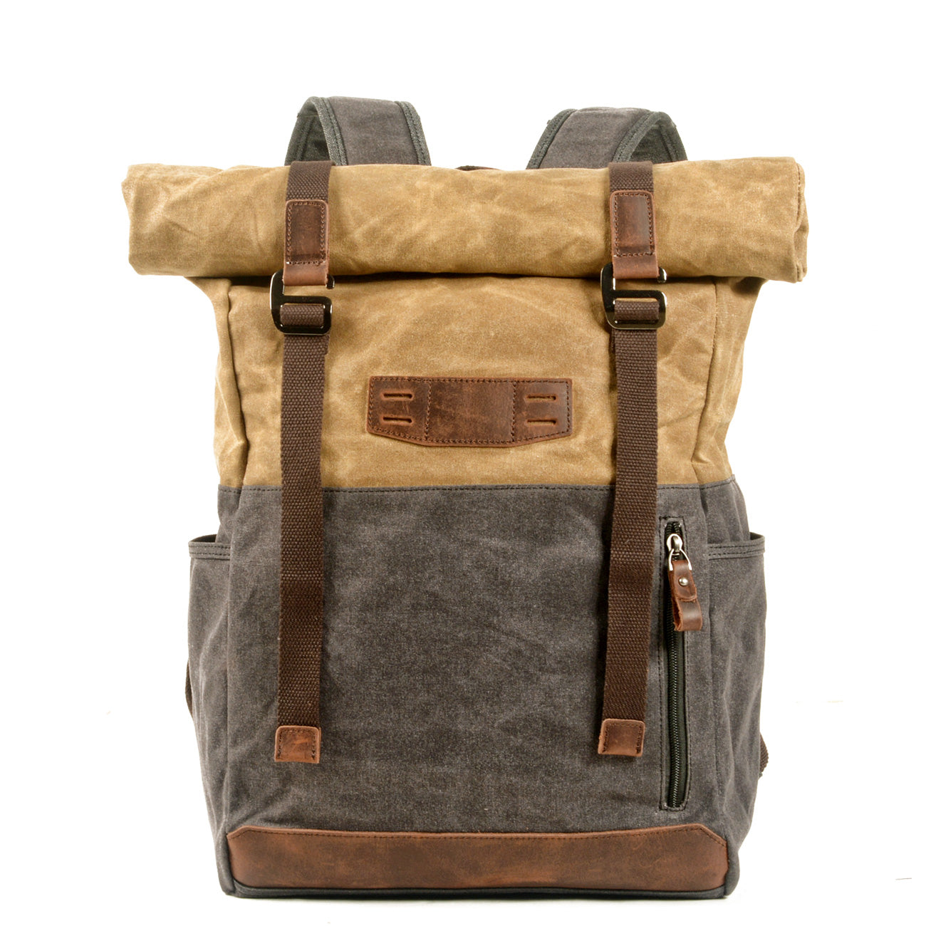 Voyager-waxed-canvas-backpack-trendyful