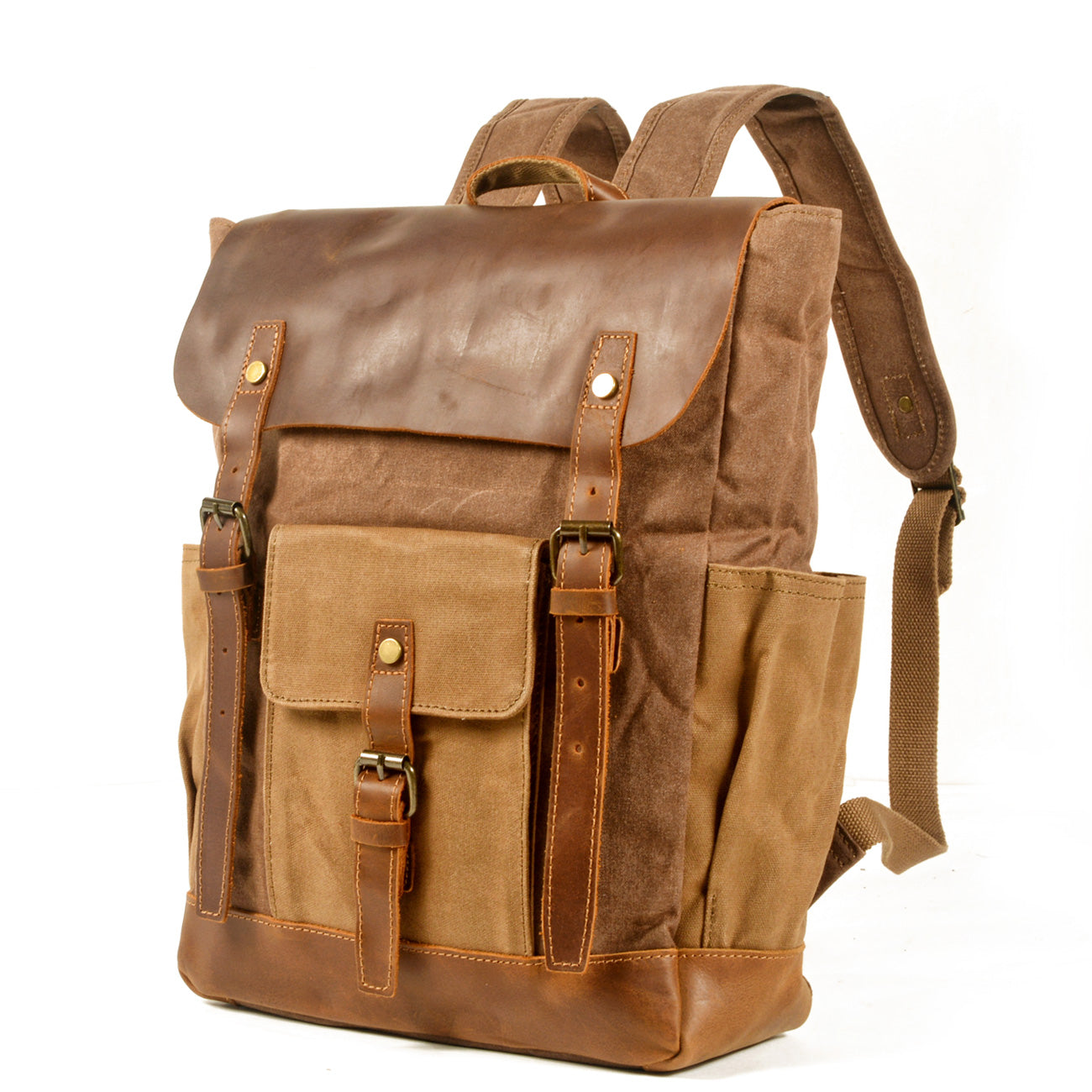 belmont-waxed-canvas-backpack-trendyful