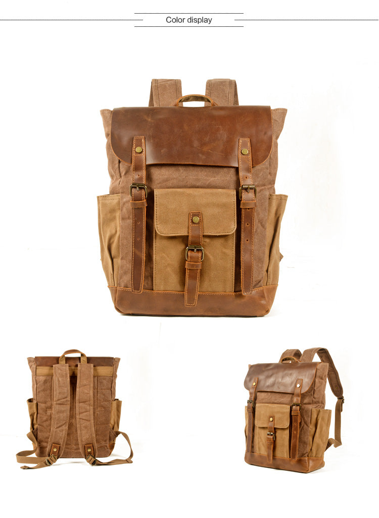 belmont-waxed-canvas-backpack-trendyful