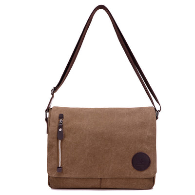 Toledo Canvas Messenger Bag | Satchel Bag 13" - trendyful